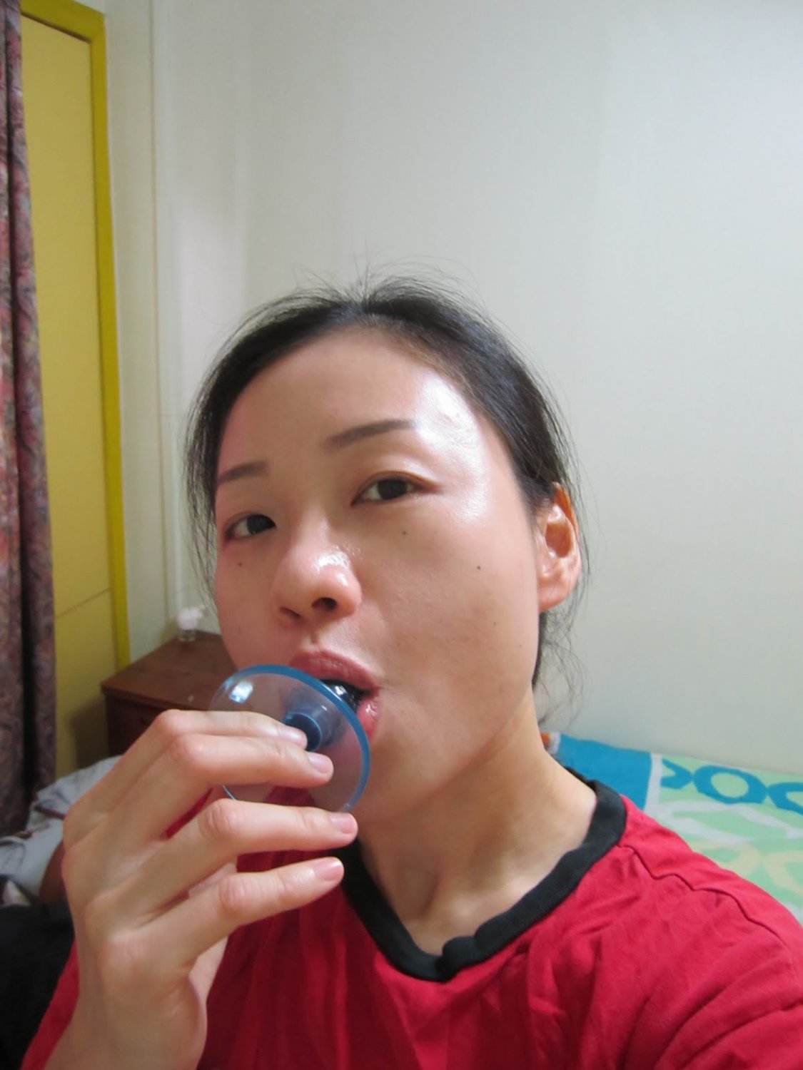 Slim Chinese selfies with butplug in mouth #1NOoEOZX